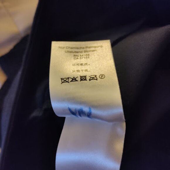 DONNA KARAN High Rise Straight Leg Stretch Dress Pants Cotton Blend Structured 4 - Picture 11 of 13